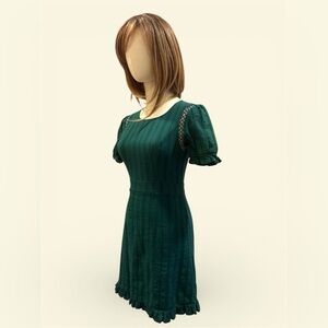 Miami Emerald Green Lace Midi Dress